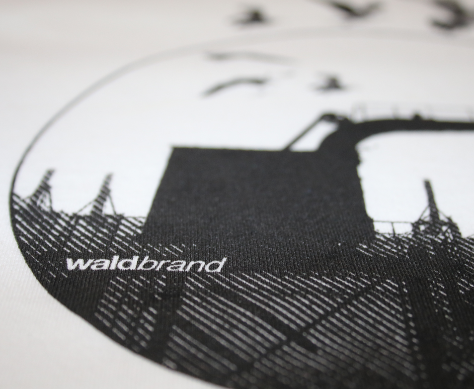 Dockland - shirt für Jungs, ecru, siebdruck, textidruck, bio-baumwolle, shirts, design, grafik, druck, bedruckt, kran, industrie