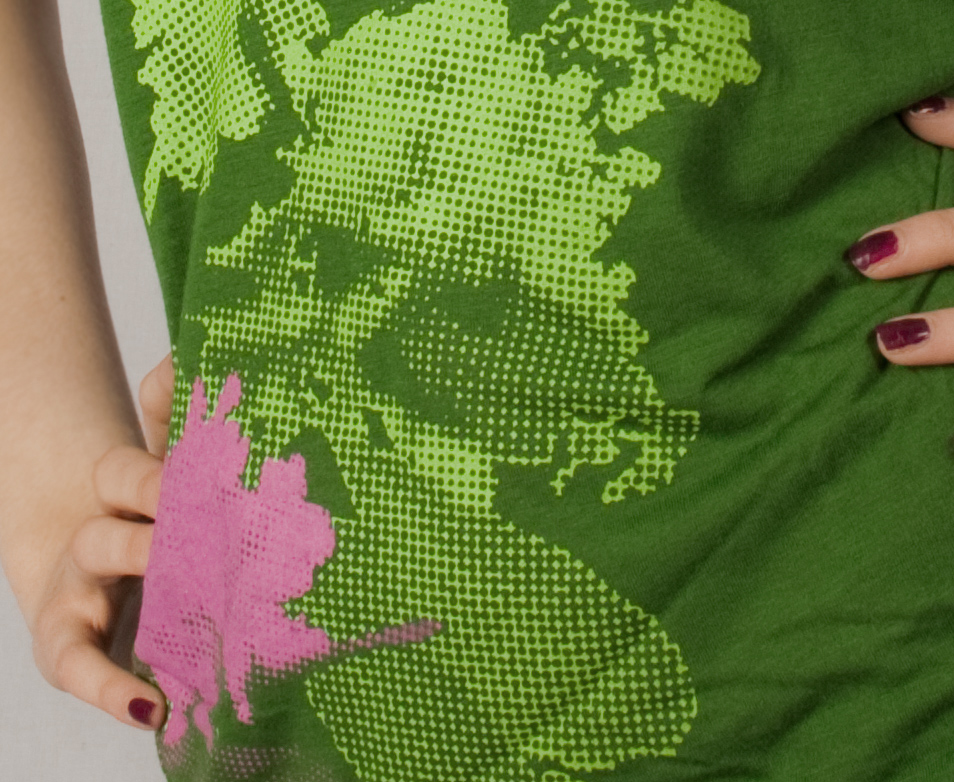 Fancy Plants - Siebdruck auf grünem Shirt,, waldbrand shirts, mädels, girls, frauen, damen, t-shirts, siebdruck, design, grafik, nrw, ruhrgebiet, screenprint, floral, pflanzen, bambus, bio